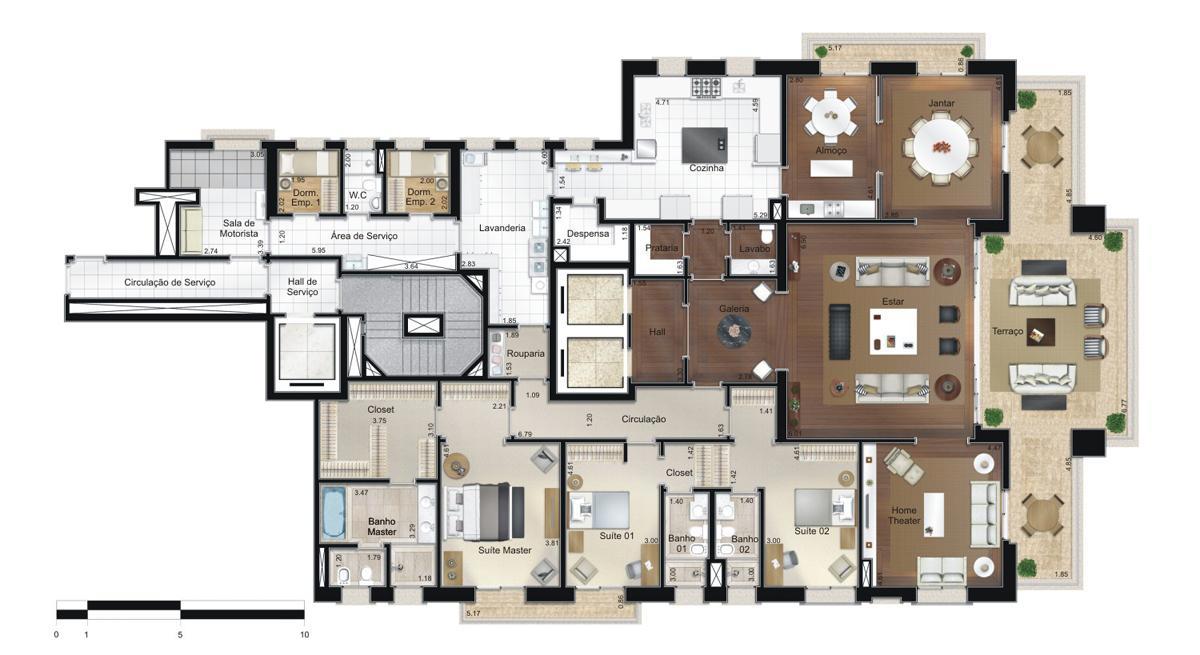 Apto. 400m² - Opção 1