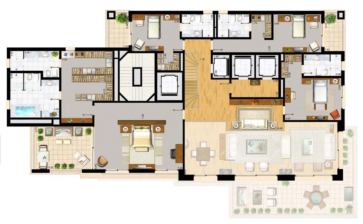Apto. Duplex - Superior
