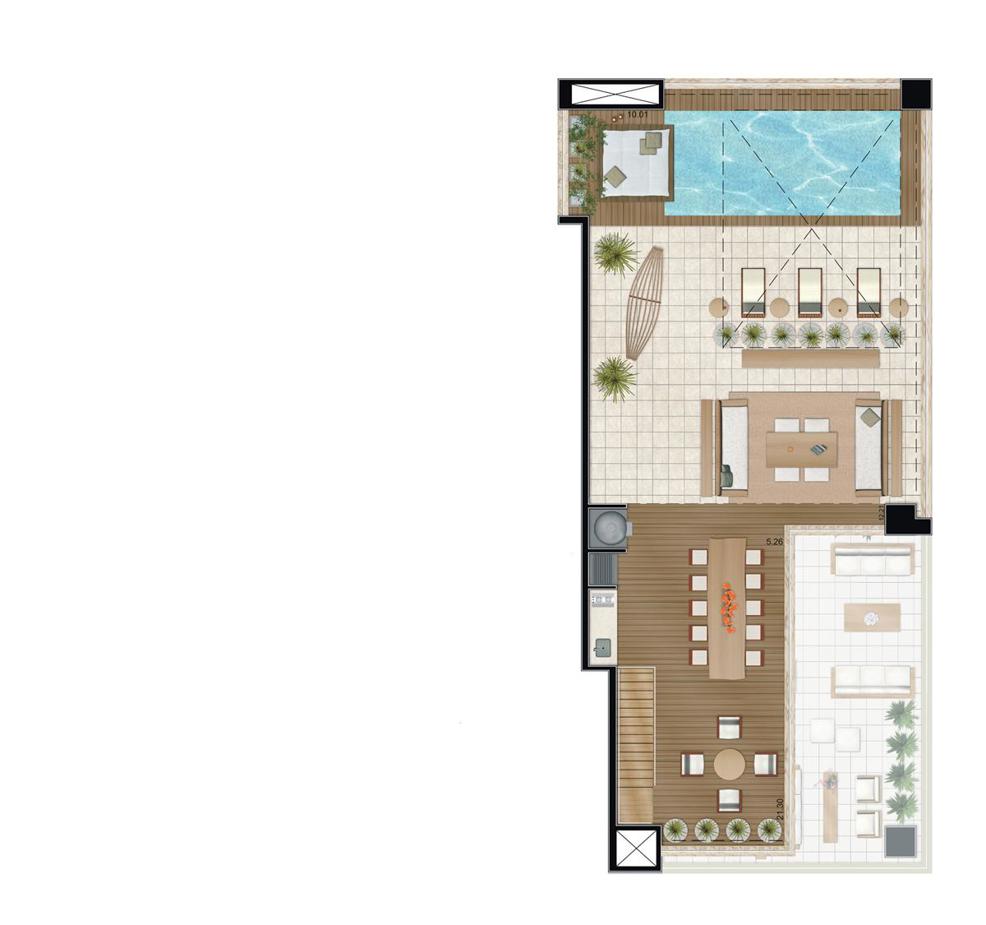 Planta Duplex - Superior