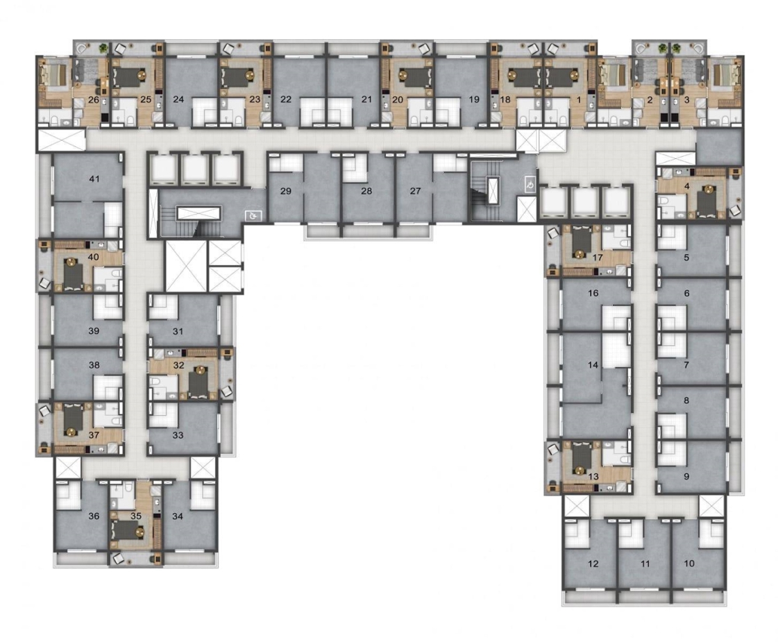 Implantação: 13º pav.