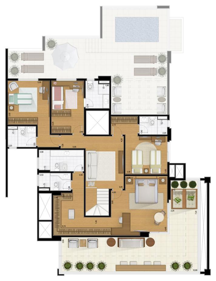Apto. Duplex - Superior