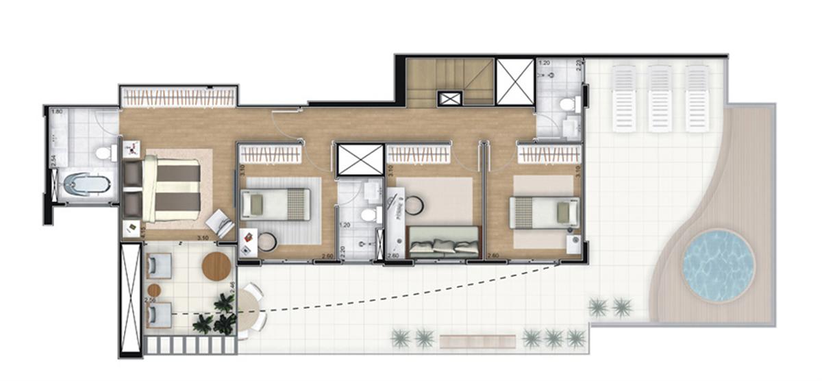 Planta Cobertura - Piso Superior