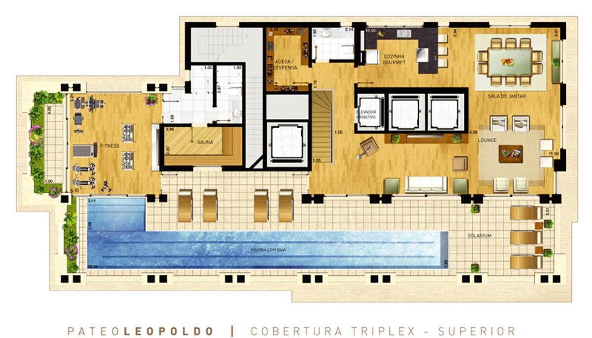 Apto. Triplex - Superior