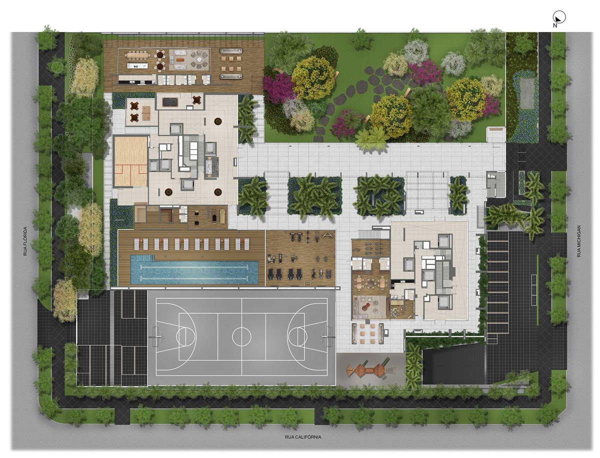 Implantação do térreo