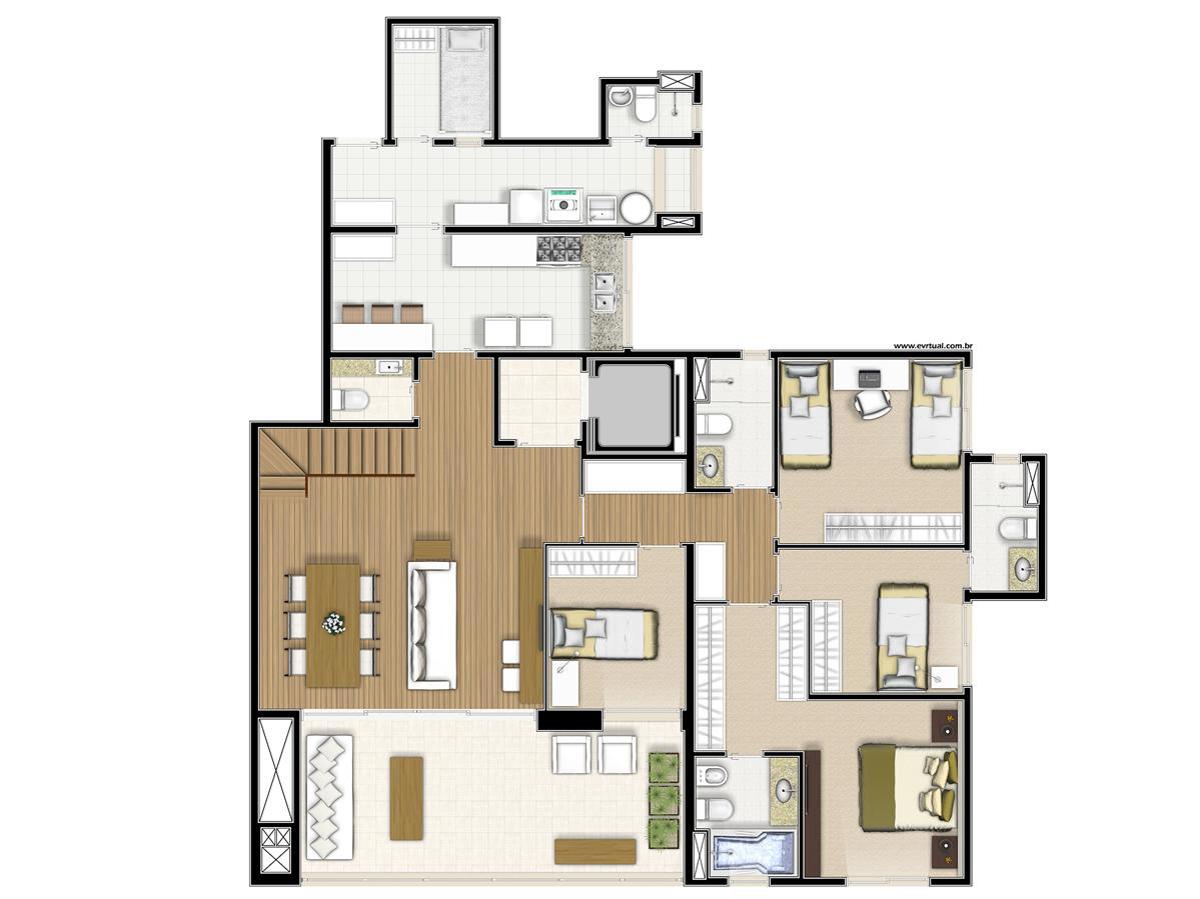 Apto. Tipo B - Duplex - Inferior