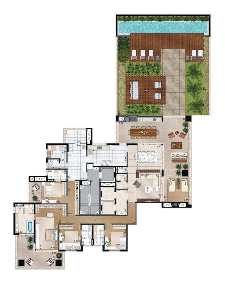 Planta tipo - 1º Pavimento