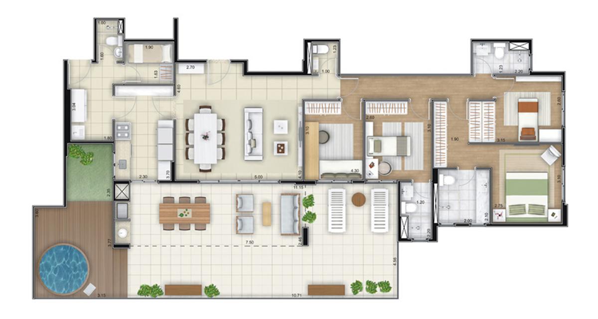 Planta tipo - 1º Pavimento