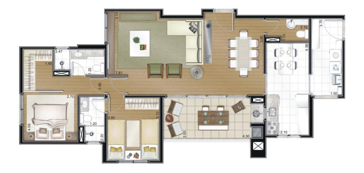 Apto. Tipo - Opção menor