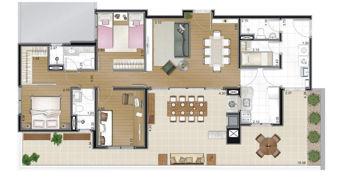 Apto. 1 º Pavimento - Menor