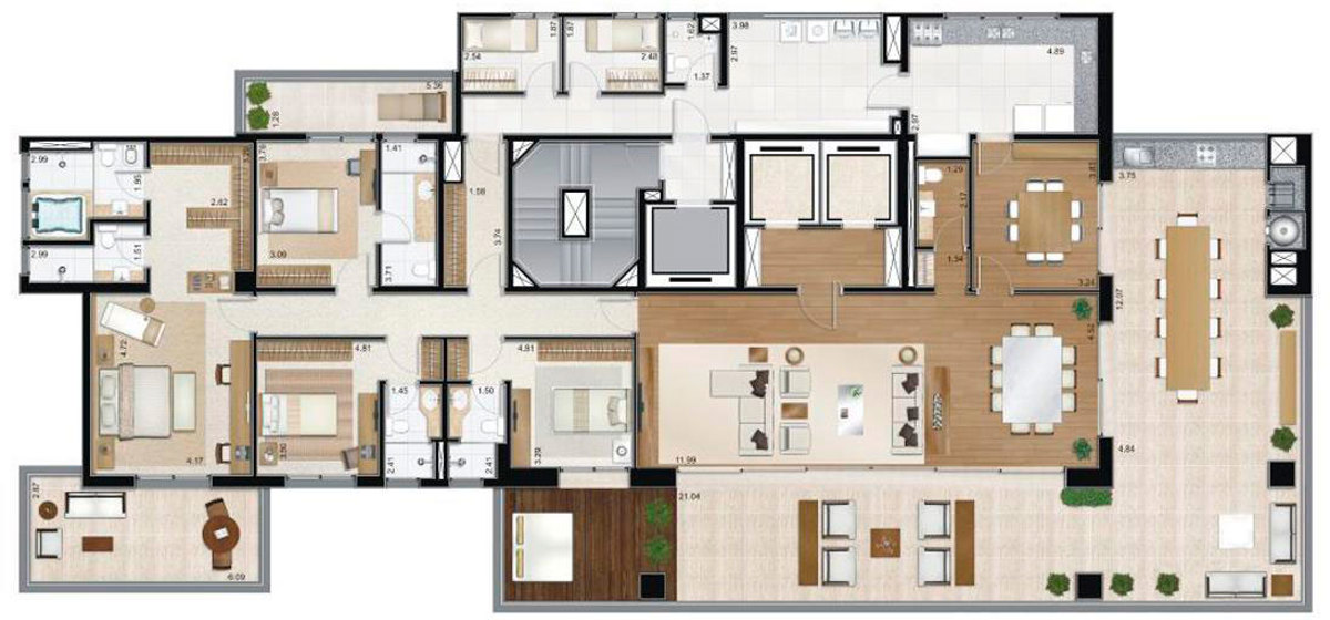 Terraço - Apto. Tipo