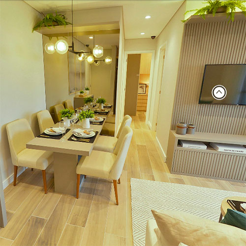 APTO Decorado de 67M²